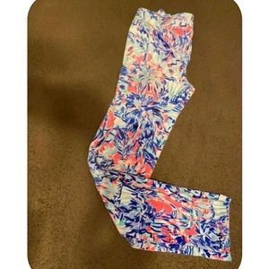 Lilly Pulitzer cabana cocktail velour pants small